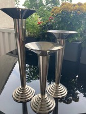 3 Art Deco Kerzenständer