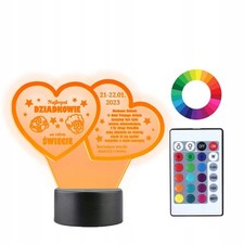 3D LED Lampe - Geschenk für Oma & Opa, personalisierbar