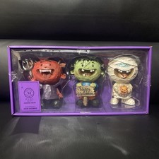 Martha Stewart 2025 Halloween süßes Trio Mini Teufel, Mumie & Frankenstein 5" NEU!