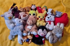 Kuscheltiere  Pikachu Glubschi Pumbaa Nici Hund Teddy Käfer Herz Robbe Hase
