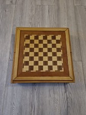 Schachbrett Handgefertigt, Backgammon Inklusive Schachfiguren, Gesellenstück