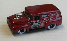 Hot Wheels 1956 Ford F-100 Panel Delivery Van weinrotmetallic Flammen HW Car ´56