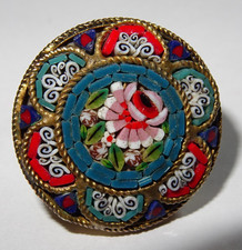 feine Mikromosaik Brosche