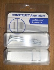 Sockelleisten Alu Zubehörteile Innen- u. Außenecke weiß, 60mm, pulverbeschichtet