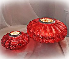 ❀ Windlicht Groß Rot