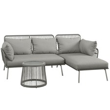 3 tlg. Polyrattan