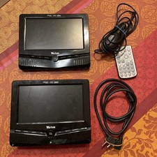 Medion tragbarer DVD-Player 2x 17,7 cm 7 Zoll Monitor Auto Reise