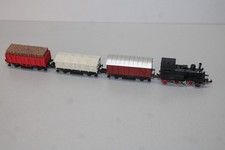 Arnold Zugset mit Dampflok und 3 Güterwagen Spur N #M118