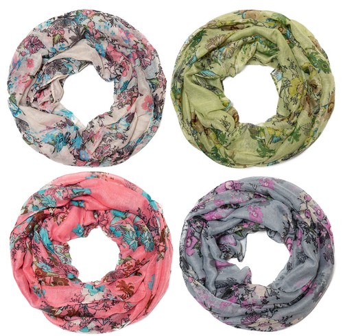 Loop schal damen blumenmuster - schal,