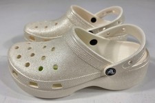 Crocs Classic Platform Glitter  Damen Clog Schuhe Größen 39-40 bis 42-43