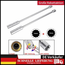 Magnetischer Zündkerzenschlüssel 14mm 16 mm 3/8" Zündkerzen Glühkerzen Zwölfkant