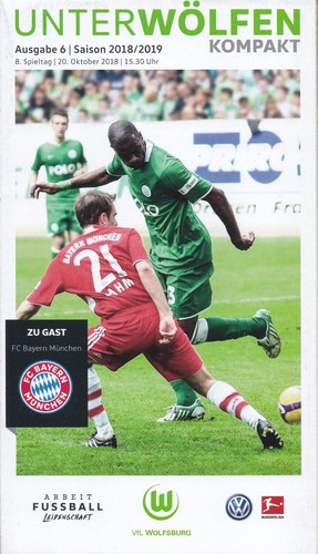 Programm vfl wolfsburg fc - wolfsburg,