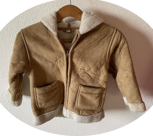 Kinder wildleder winterjacke - wildleder,