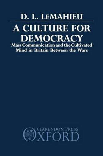 Culture for democracy mass - culture, democracy: