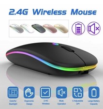 MAUS LED, Maus Kabellos Bluetooth 2.4G Leise Klic und Funk für Laptop -PC