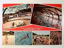 Perlesreut, Frei- und Hallenbad, 6 Ansichten, AK, gelaufen 1985