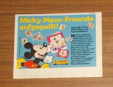 Seltene Werbung Panini MICKEY Micky Maus Disney Sammelalbum Sammelsticker 1992
