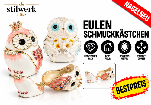 Schmuckkästchen eule - schmuckkästchen,