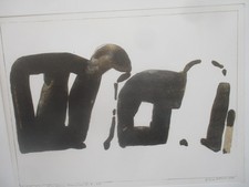 Original Lithographie „Schafe oder Hunde“ signiert Oskar Koller No. 11/65