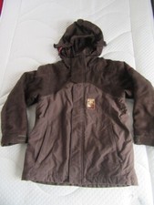 Ski-Anorak, Jacke f. Mädchen / Jungen von Ziener, Gr. 128, mit Kapuze,  braun