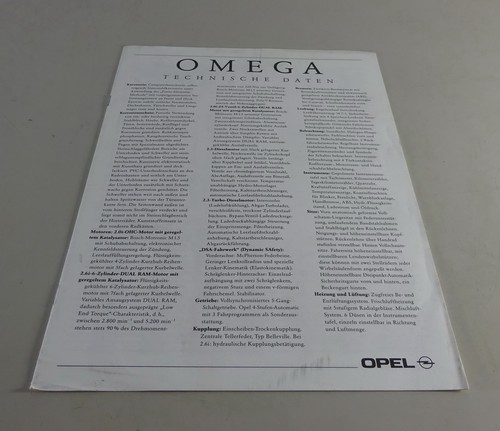 Prospekt broschüre opel - broschüre,