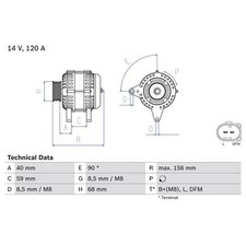 Bosch Lichtmaschine für VW LT