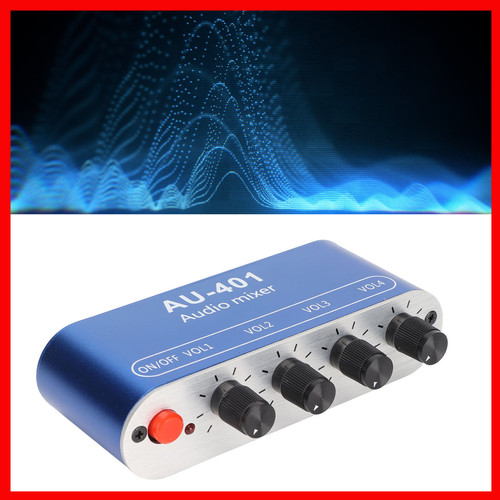 Stereo mixer 1 - stereo-mixer, 4-in-1-ausgang