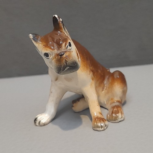Boxer hund porzellan figur - hund,