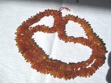 Bernstein Kette honig ca. 75 cm geschliffen endlos 52 g