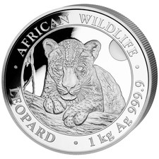 Silbermünze 1kg Leopard