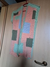 Häkelweste damen türkis aqua - häkelweste,