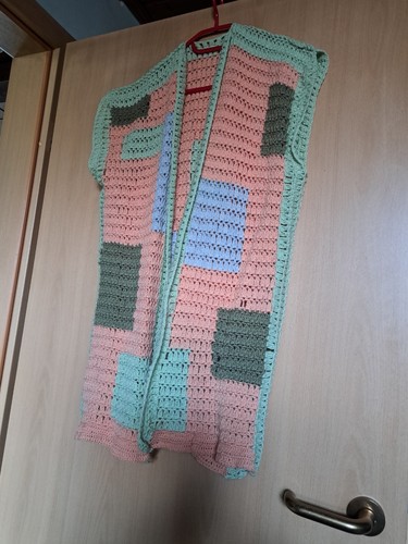 Häkelweste damen türkis aqua - häkelweste,