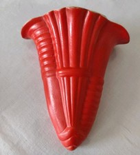 Vintage wandvase keramik rot - vintage,