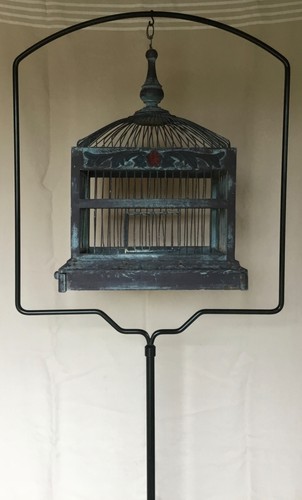 Vintage vogelkäfig ständer - vogelkäfig,