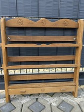 Vintage Holz 3 Ebenen Handgemachten Gewürzregal Regal Rustikal Wandhalterung