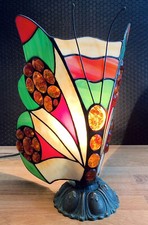 Schmetterling Bernsteinlampe Tischlampe Edelstein Lampe Bernstein Tiffany Deko