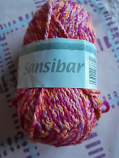 Baumwollgarn(89%) zum Stricken oder Häkeln mehrfarbig rot-pink-rosa-gelb s. Foto