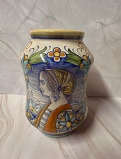 Italienische Majolika Vase La