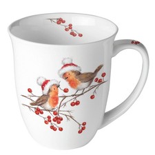 Weihnachten - Becher - Mug 0.4 L - Fine Bone China - Ø 10 cm x H 10,5 cm - Chris