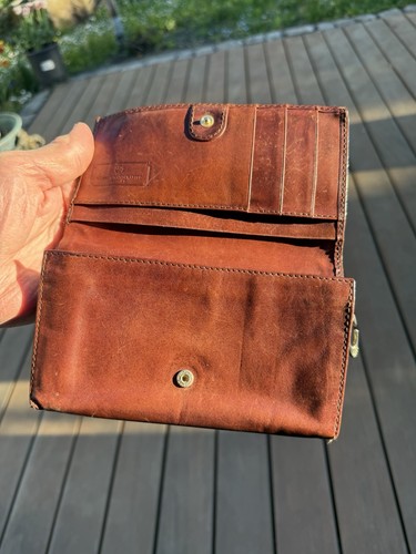 Geldbörse braun leder - braun,,