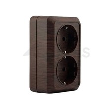 Aufputz Doppelsteckdose