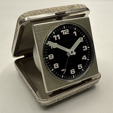 Reisewecker Wecker Peter made in Germany Mechanisch Handaufzug Klappgehäuse #11