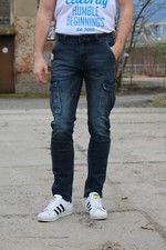 Blue Monkey Herren Cargo Jeans