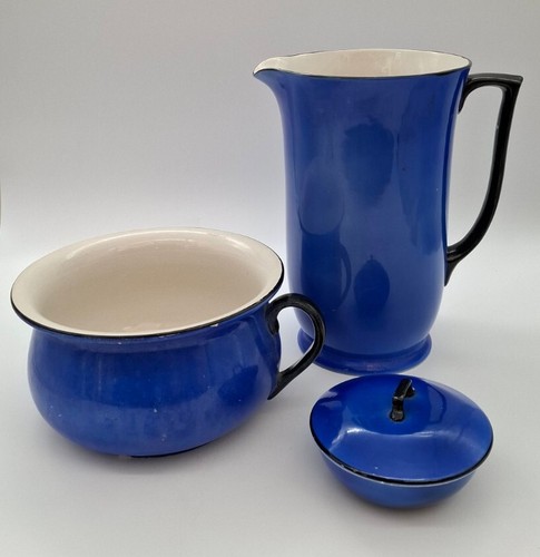 Vintage großer blauer krug - vintage,