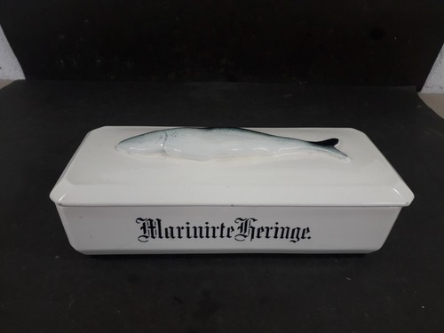 Antike fischdose marinierte - antike,