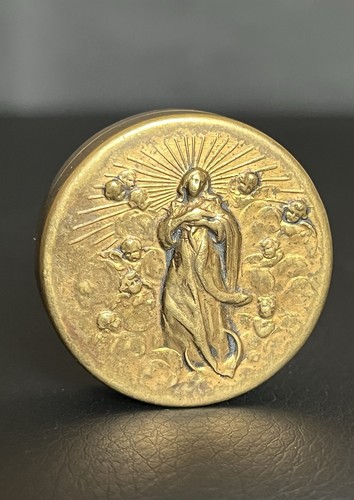 Jugendstil pillendose bronze - jugendstil,