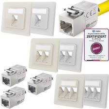 CAT 6a Netzwerkdose Unterputz