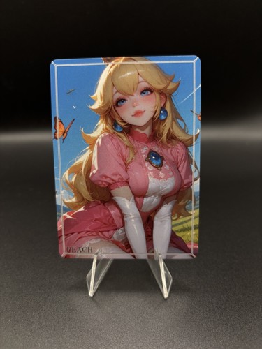 Peach mario waifu card tcg - mario,