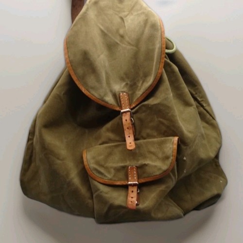 Vintage canvas rucksack - canvas,