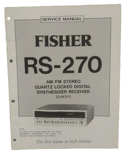 Fisher service manual - service,